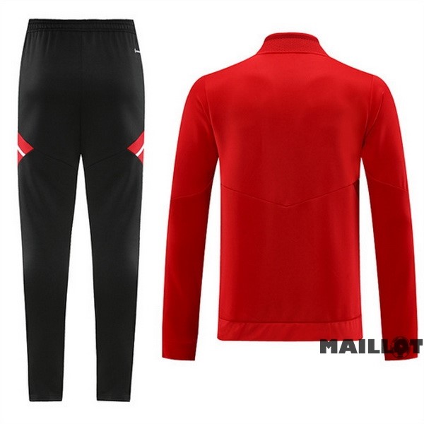 Foot Maillot Pas Cher Ensemble Complet Ropa Deportiva Con Cremallera Larga Bayern Múnich 2022 2023 Noir Rouge
