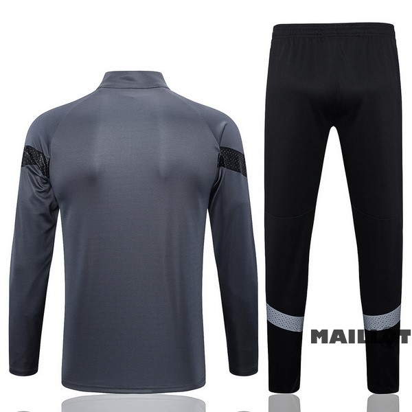 Foot Maillot Pas Cher Ensemble Complet Ropa Deportiva Con Cremallera Larga Borussia Dortmund 2022 2023 Gris