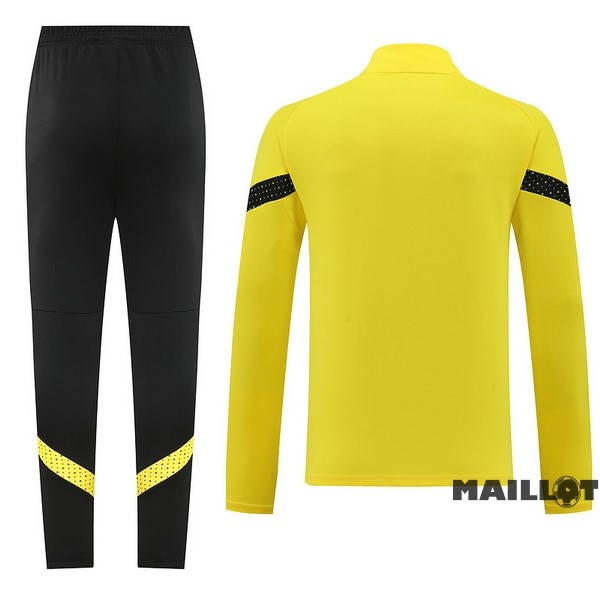 Foot Maillot Pas Cher Ensemble Complet Ropa Deportiva Con Cremallera Larga Borussia Dortmund 2022 2023 Jaune