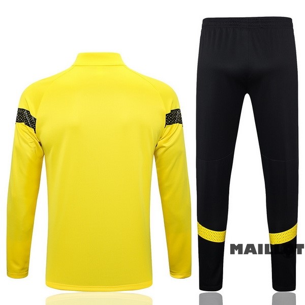 Foot Maillot Pas Cher Ensemble Complet Ropa Deportiva Con Cremallera Larga Borussia Dortmund 2022 2023 Jaune Noir