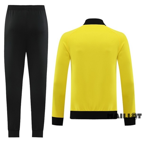 Foot Maillot Pas Cher Ensemble Complet Ropa Deportiva Con Cremallera Larga Borussia Dortmund 2023 2024 Jaune Noir