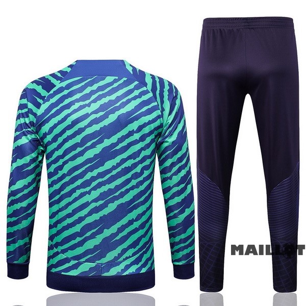 Foot Maillot Pas Cher Ensemble Complet Ropa Deportiva Con Cremallera Larga Brésil 2022 Vert Purpura