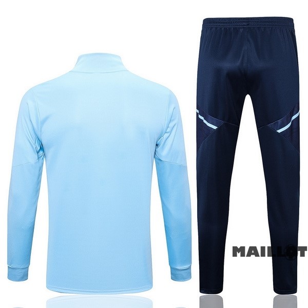 Foot Maillot Pas Cher Ensemble Complet Ropa Deportiva Con Cremallera Larga Cruzeiro 2022 2023 Bleu Clair