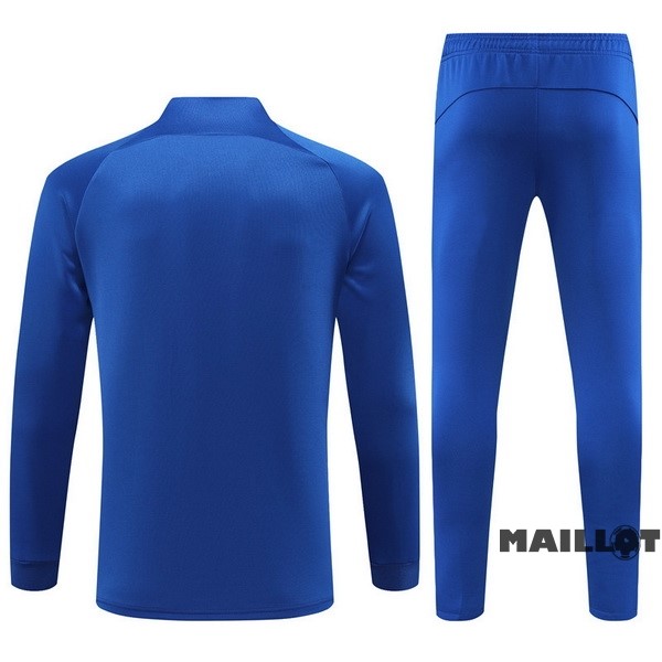 Foot Maillot Pas Cher Ensemble Complet Ropa Deportiva Con Cremallera Larga Enfant Paris Saint Germain 2022 2023 I Bleu