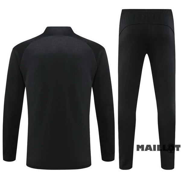 Foot Maillot Pas Cher Ensemble Complet Ropa Deportiva Con Cremallera Larga Enfant Paris Saint Germain 2022 2023 Noir