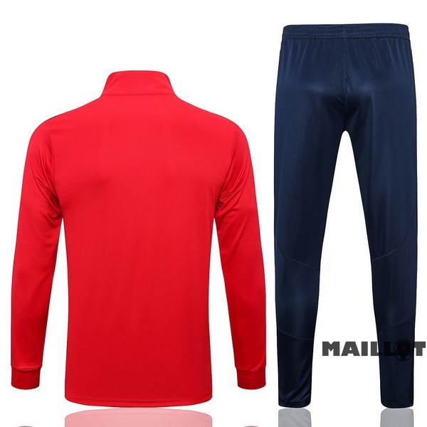 Foot Maillot Pas Cher Ensemble Complet Ropa Deportiva Con Cremallera Larga Espagne 2022 Rouge I Bleu