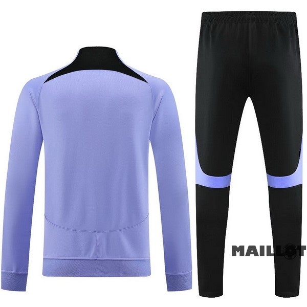 Foot Maillot Pas Cher Ensemble Complet Ropa Deportiva Con Cremallera Larga Inter Milán 2023 2024 Purpura Noir