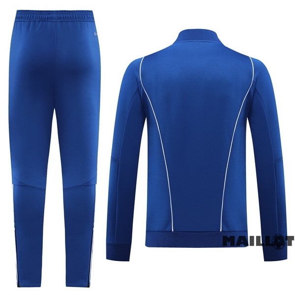 Foot Maillot Pas Cher Ensemble Complet Ropa Deportiva Con Cremallera Larga Italie 2023 I Bleu