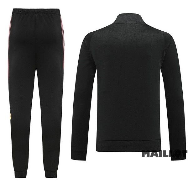 Foot Maillot Pas Cher Ensemble Complet Ropa Deportiva Con Cremallera Larga Manchester United 2022 2023 Noir