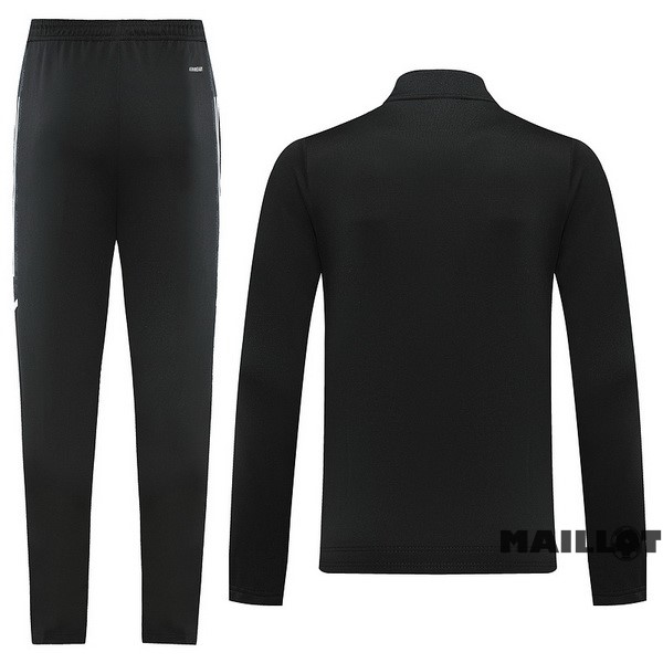 Foot Maillot Pas Cher Ensemble Complet Ropa Deportiva Con Cremallera Larga Manchester United 2022 2023 Noir