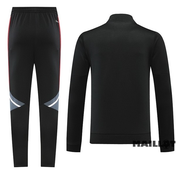 Foot Maillot Pas Cher Ensemble Complet Ropa Deportiva Con Cremallera Larga Manchester United 2022 2023 Noir