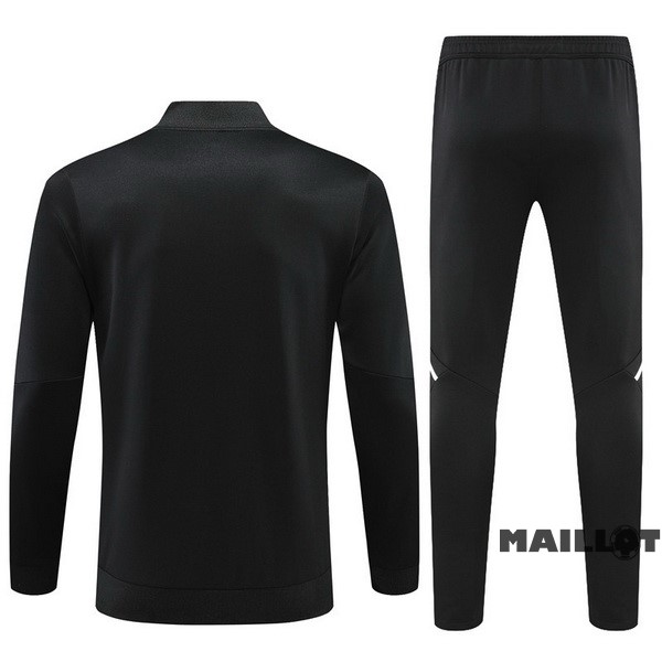 Foot Maillot Pas Cher Ensemble Complet Ropa Deportiva Con Cremallera Larga Manchester United 2022 2023 Noir