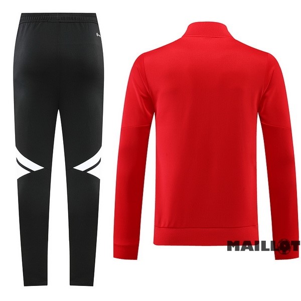 Foot Maillot Pas Cher Ensemble Complet Ropa Deportiva Con Cremallera Larga Manchester United 2022 2023 Rouge Noir
