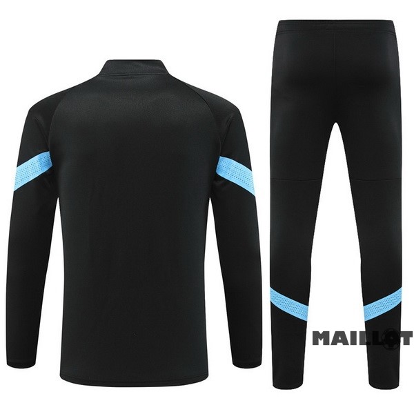 Foot Maillot Pas Cher Ensemble Complet Ropa Deportiva Con Cremallera Larga Marsella 2022 2023 Noir