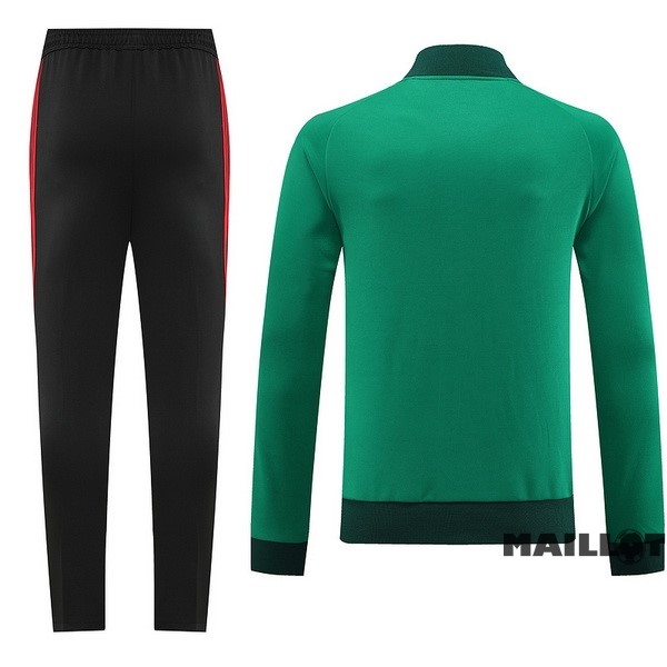 Foot Maillot Pas Cher Ensemble Complet Ropa Deportiva Con Cremallera Larga Mexique 2022 Vert I Noir