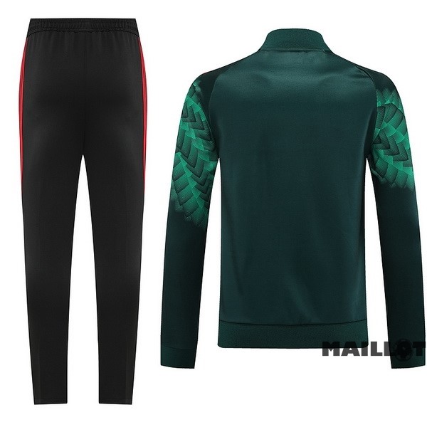 Foot Maillot Pas Cher Ensemble Complet Ropa Deportiva Con Cremallera Larga Mexique 2022 Vert
