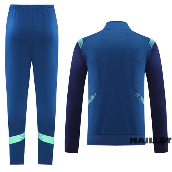 Foot Maillot Pas Cher Ensemble Complet Ropa Deportiva Con Cremallera Larga Nike 2022 2023 Bleu
