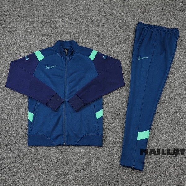 Foot Maillot Pas Cher Ensemble Complet Ropa Deportiva Con Cremallera Larga Nike 2022 2023 Bleu