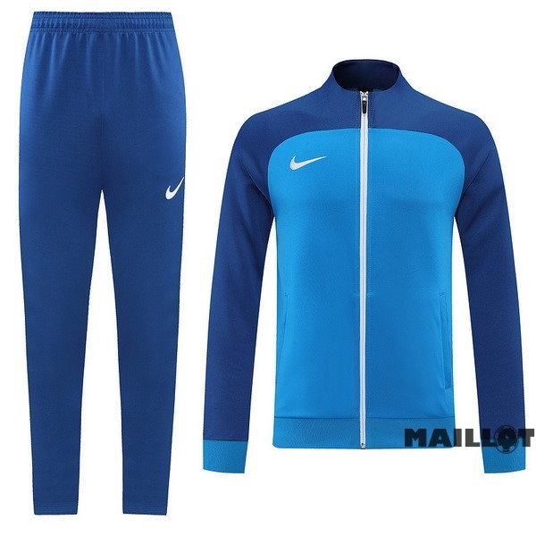 Foot Maillot Pas Cher Ensemble Complet Ropa Deportiva Con Cremallera Larga Nike 2022 2023 I Bleu