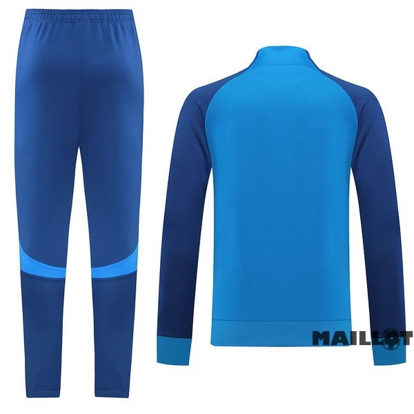 Foot Maillot Pas Cher Ensemble Complet Ropa Deportiva Con Cremallera Larga Nike 2022 2023 I Bleu