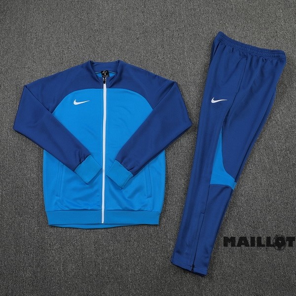 Foot Maillot Pas Cher Ensemble Complet Ropa Deportiva Con Cremallera Larga Nike 2022 2023 I Bleu