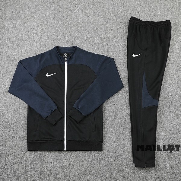 Foot Maillot Pas Cher Ensemble Complet Ropa Deportiva Con Cremallera Larga Nike 2022 2023 I Noir