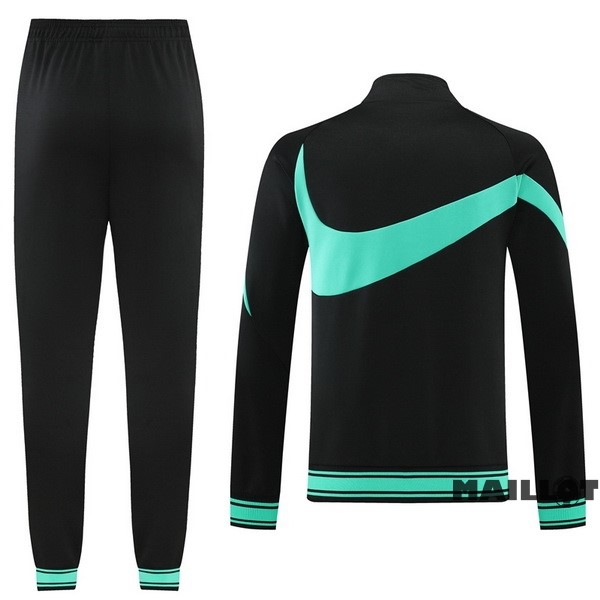 Foot Maillot Pas Cher Ensemble Complet Ropa Deportiva Con Cremallera Larga Nike 2022 2023 Noir