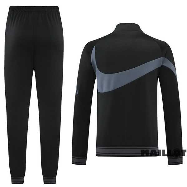Foot Maillot Pas Cher Ensemble Complet Ropa Deportiva Con Cremallera Larga Nike 2022 2023 Noir