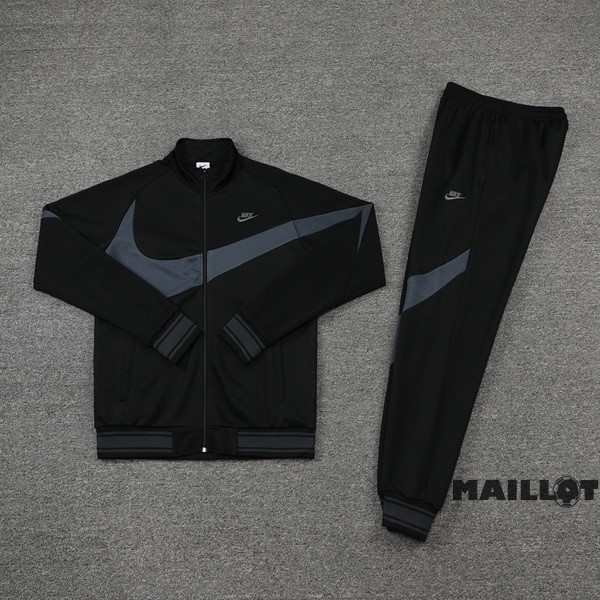 Foot Maillot Pas Cher Ensemble Complet Ropa Deportiva Con Cremallera Larga Nike 2022 2023 Noir