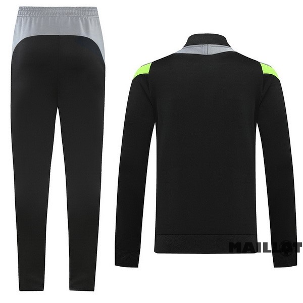 Foot Maillot Pas Cher Ensemble Complet Ropa Deportiva Con Cremallera Larga Nike 2022 2023 Noir