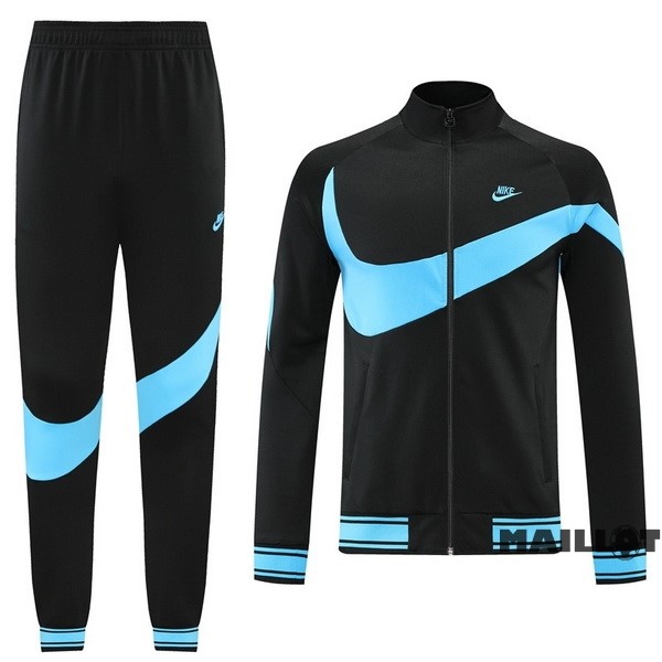 Foot Maillot Pas Cher Ensemble Complet Ropa Deportiva Con Cremallera Larga Nike 2022 2023 Noir