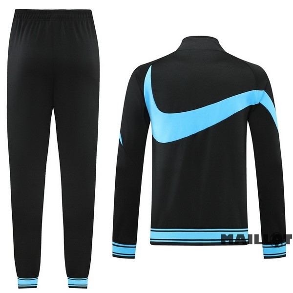 Foot Maillot Pas Cher Ensemble Complet Ropa Deportiva Con Cremallera Larga Nike 2022 2023 Noir