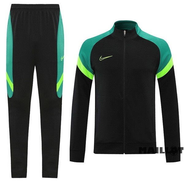 Foot Maillot Pas Cher Ensemble Complet Ropa Deportiva Con Cremallera Larga Nike 2022 2023 Noir I Vert