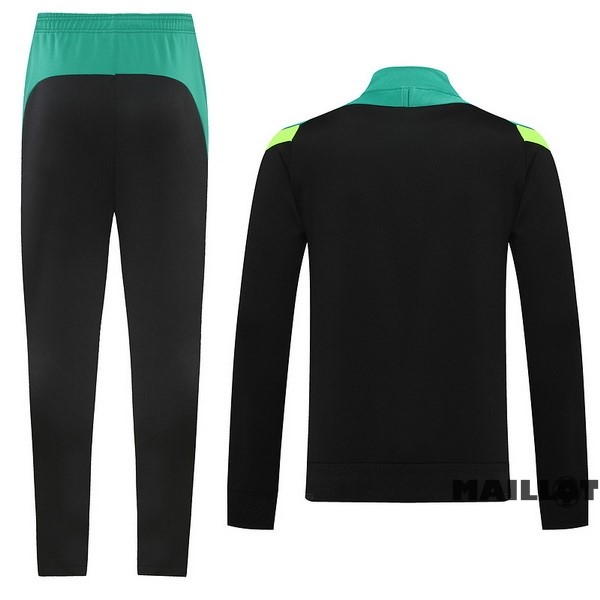 Foot Maillot Pas Cher Ensemble Complet Ropa Deportiva Con Cremallera Larga Nike 2022 2023 Noir I Vert