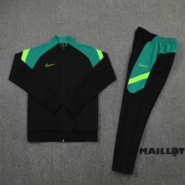 Foot Maillot Pas Cher Ensemble Complet Ropa Deportiva Con Cremallera Larga Nike 2022 2023 Noir I Vert