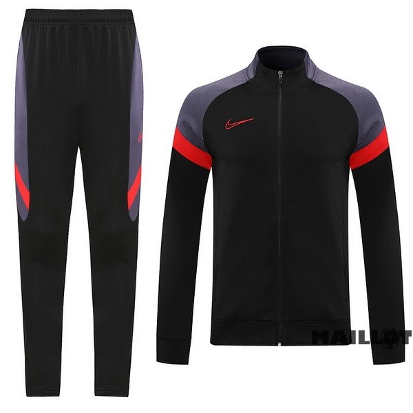 Foot Maillot Pas Cher Ensemble Complet Ropa Deportiva Con Cremallera Larga Nike 2022 2023 Noir