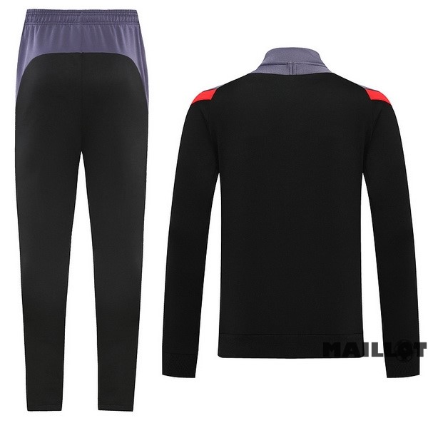 Foot Maillot Pas Cher Ensemble Complet Ropa Deportiva Con Cremallera Larga Nike 2022 2023 Noir