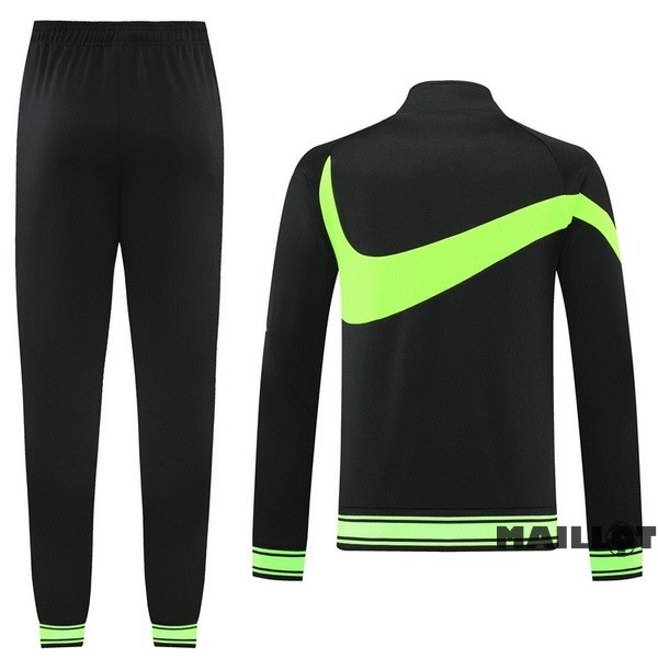 Foot Maillot Pas Cher Ensemble Complet Ropa Deportiva Con Cremallera Larga Nike 2022 2023 Noir Vert