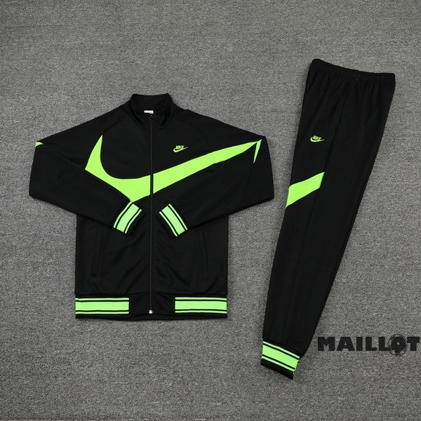 Foot Maillot Pas Cher Ensemble Complet Ropa Deportiva Con Cremallera Larga Nike 2022 2023 Noir Vert