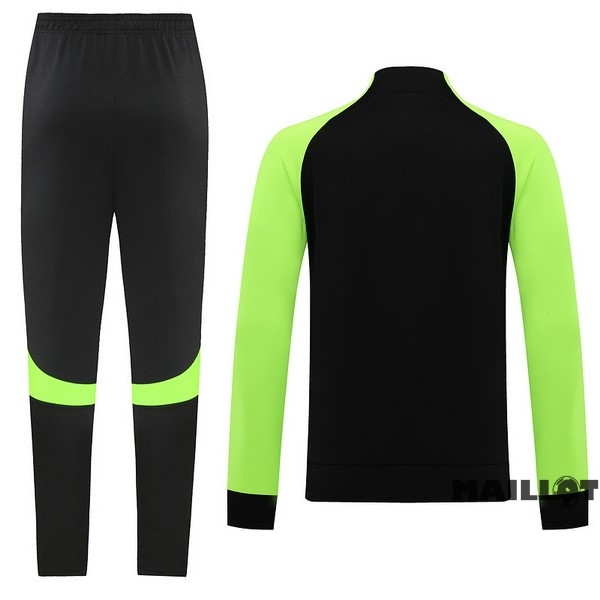 Foot Maillot Pas Cher Ensemble Complet Ropa Deportiva Con Cremallera Larga Nike 2022 2023 Vert Noir