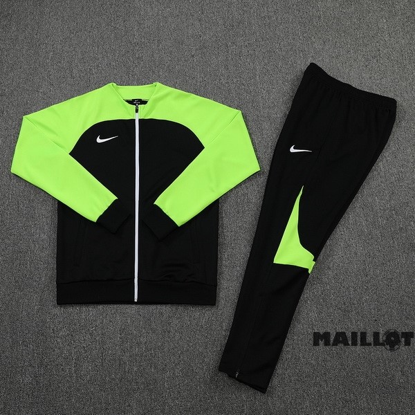 Foot Maillot Pas Cher Ensemble Complet Ropa Deportiva Con Cremallera Larga Nike 2022 2023 Vert Noir