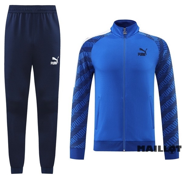 Foot Maillot Pas Cher Ensemble Complet Ropa Deportiva Con Cremallera Larga PUMA 2022 2023 Bleu