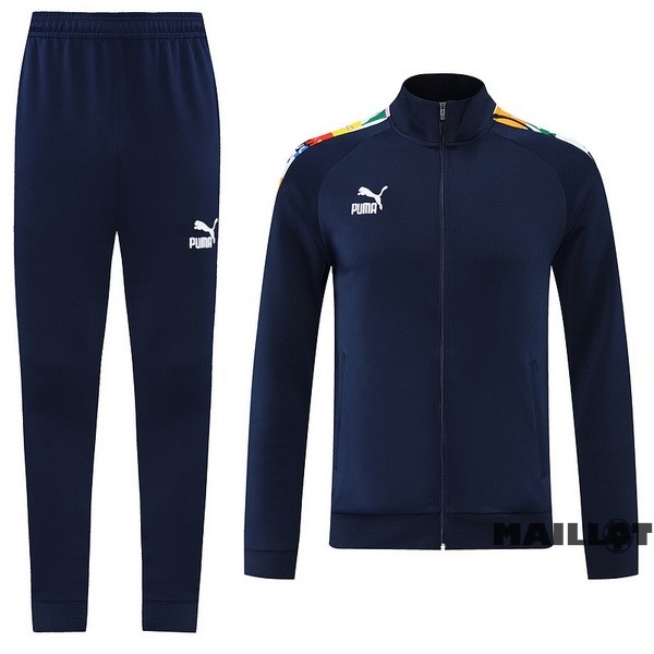 Foot Maillot Pas Cher Ensemble Complet Ropa Deportiva Con Cremallera Larga PUMA 2022 2023 Bleu