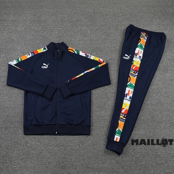 Foot Maillot Pas Cher Ensemble Complet Ropa Deportiva Con Cremallera Larga PUMA 2022 2023 Bleu