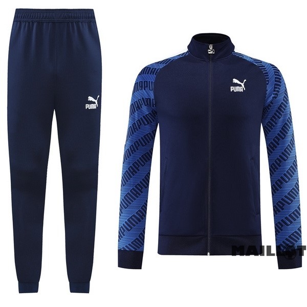 Foot Maillot Pas Cher Ensemble Complet Ropa Deportiva Con Cremallera Larga PUMA 2022 2023 Bleu