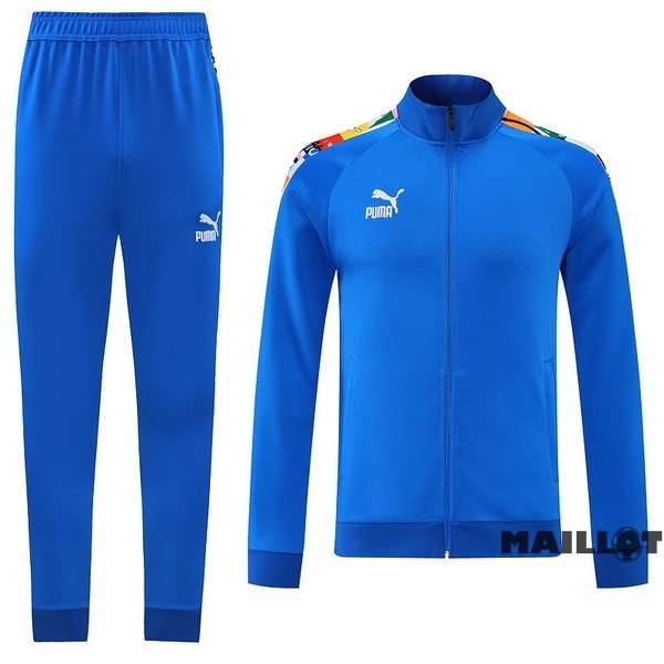 Foot Maillot Pas Cher Ensemble Complet Ropa Deportiva Con Cremallera Larga PUMA 2022 2023 I Bleu