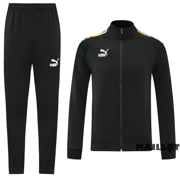 Foot Maillot Pas Cher Ensemble Complet Ropa Deportiva Con Cremallera Larga PUMA 2022 2023 Noir