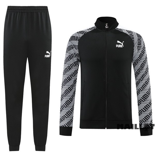 Foot Maillot Pas Cher Ensemble Complet Ropa Deportiva Con Cremallera Larga PUMA 2022 2023 Noir