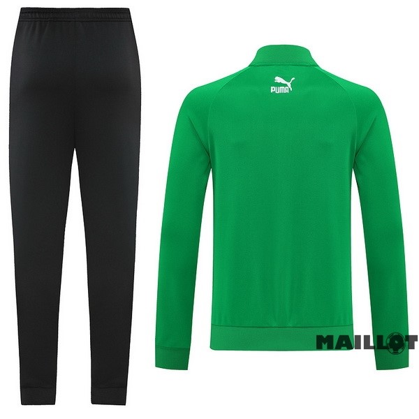 Foot Maillot Pas Cher Ensemble Complet Ropa Deportiva Con Cremallera Larga PUMA 2022 2023 Vert Noir