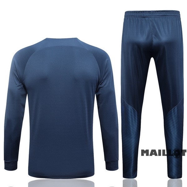 Foot Maillot Pas Cher Ensemble Complet Ropa Deportiva Con Cremallera Larga Paris Saint Germain 2023 2024 Bleu Marine
